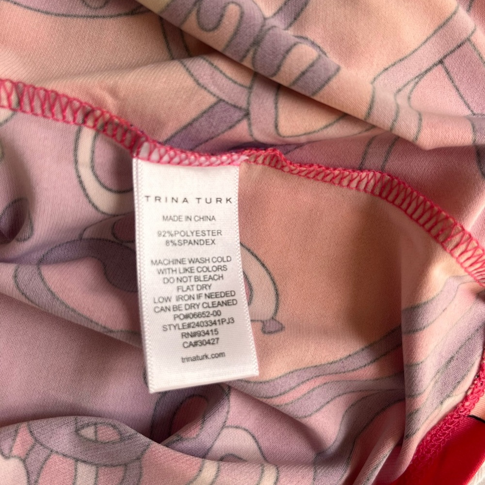 Trina Turk Floral Shift Dress in Pink, Orange & Yellow NWT - Picture 10 of 12